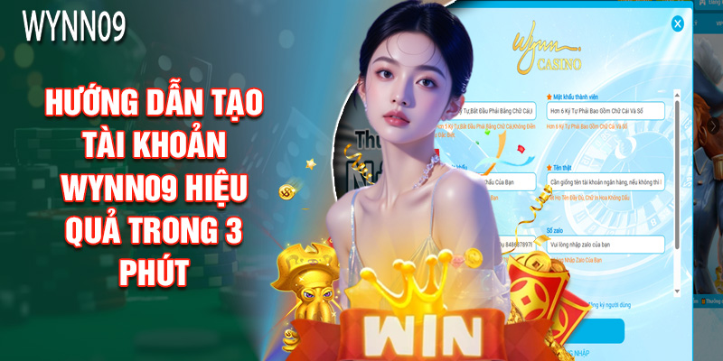 Hướng Dẫn Tân Binh Tạo Tài Khoản Wynn09 Hiệu Quả Trong 3 Phút
